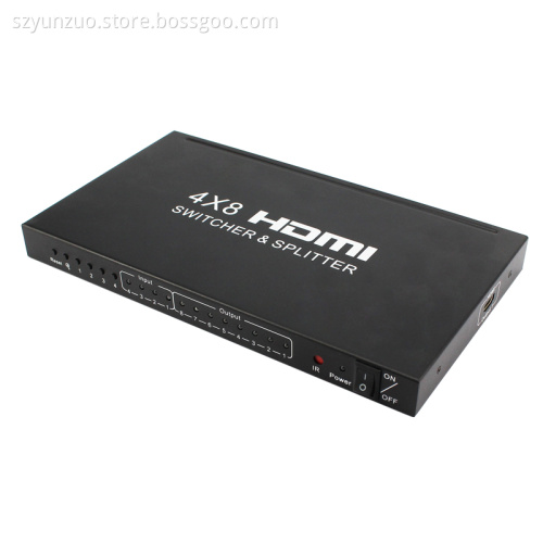 4x8 HDMI Distribution Amplifier Matrix Switcher
